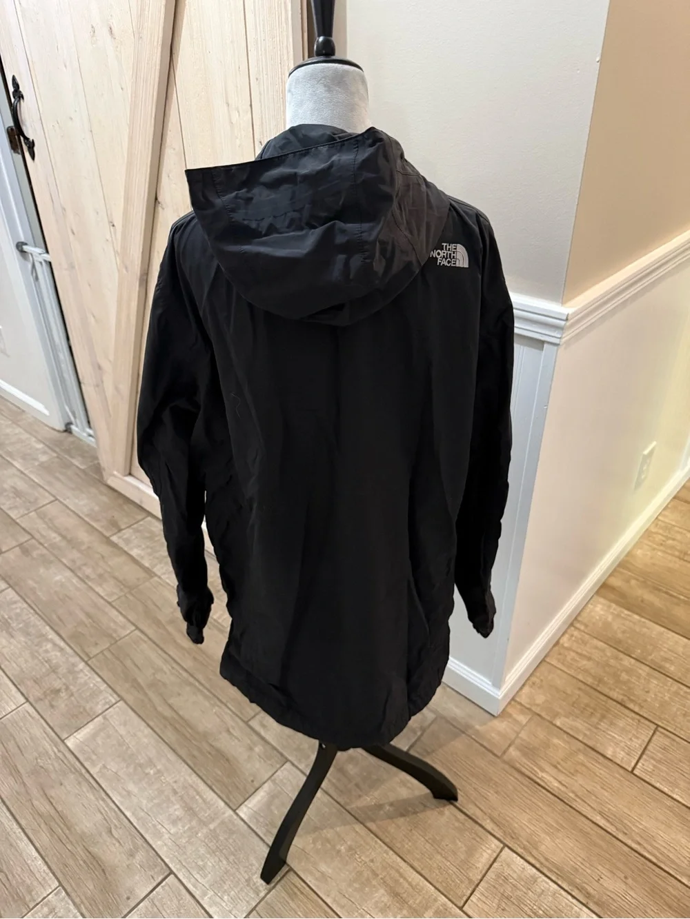 The North Face Black Hooded Rain Jacket